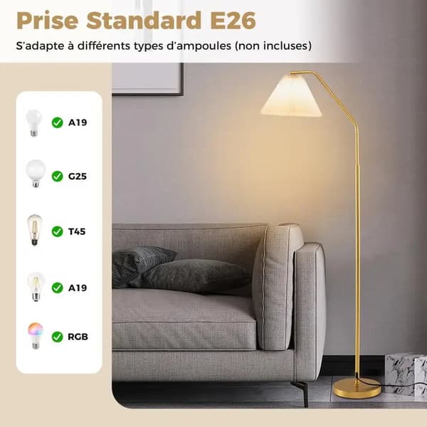 Golvslampa, Justerbart Huvud, Modern Design,MULTI