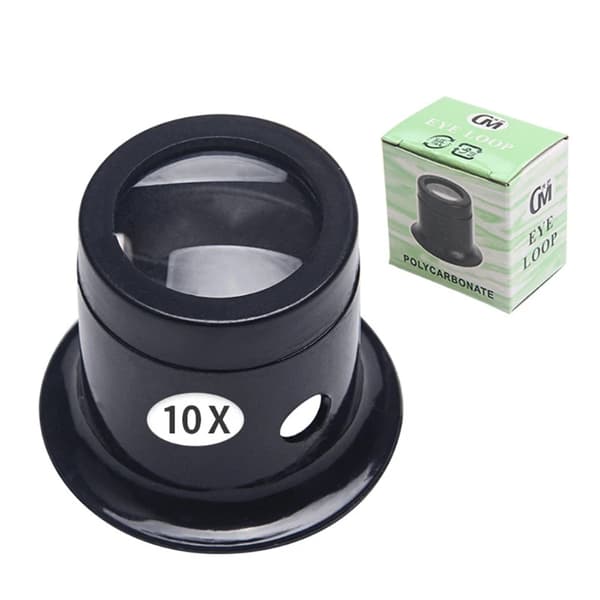 Forstørrelsesværktøj, Optisk Glaslinse, Flere Forstørrelsesniveauer,10X