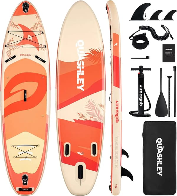 Stand Up Paddle Board, Skridsikker Overflade, Bærbare Tilbehør,HIMMELBLÅ