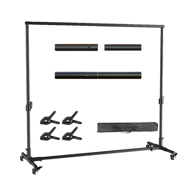 Baggrundsstativ, Bærbart Design, Multifunktionel Brug,Ingen fleksibel stand, 2X3M-a