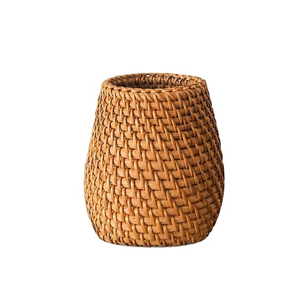 Förvaringsorganisatör, Handvävd Rattan, Miljövänlig Design,C