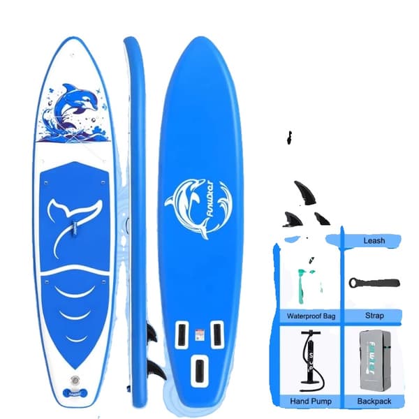 Oppustelig Stand Up Paddle Board, Holdbart PVC, Komplet Tilbehørssæt,SUPFW49A