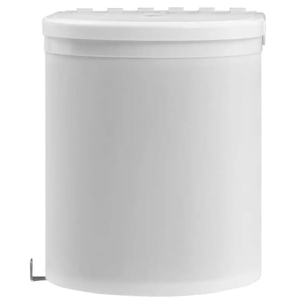 Köksavfallshink, Inbyggd Design, 12L Kapacitet,Vit