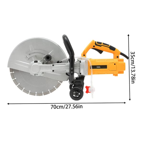 Betonsav, Elektrisk Motor, 14 Tommer Klinge,GUL