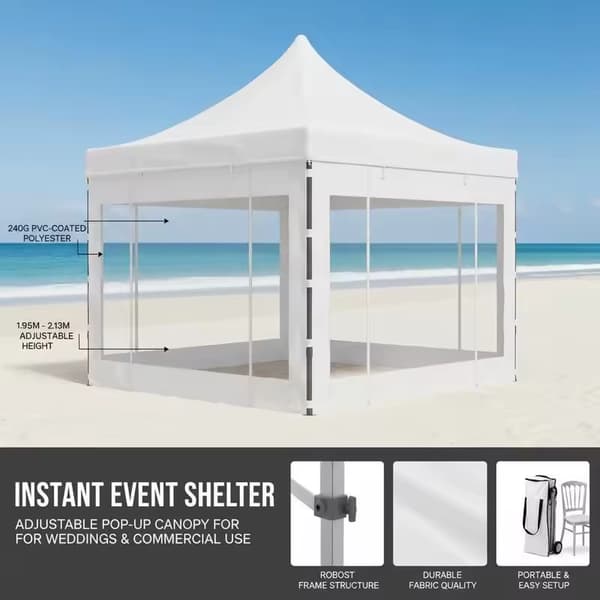 Partytält, Pop-Up Design, Utomhusbruk, 3X3M, armégrön