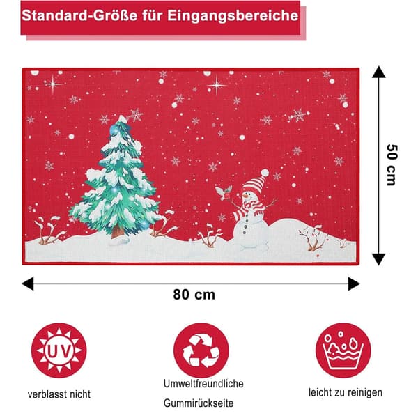 Dörrmatta, Högtidstema, Halkskydd,Röd