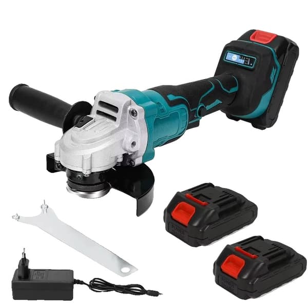 Elektrisk Grinder, Børsteløs Motor, Ergonomisk Design,Med 2 batteri