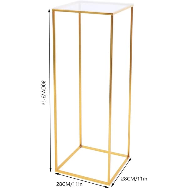 Gulvstand, Elegant Design, Holdbare Materialer,Guld