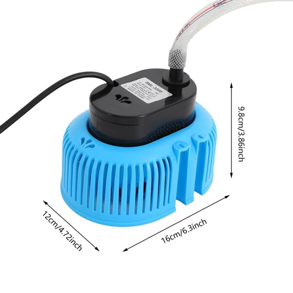 Drænpumpe, Høj Flow Rate, Automatisk Afbrydningsfunktion,Blå