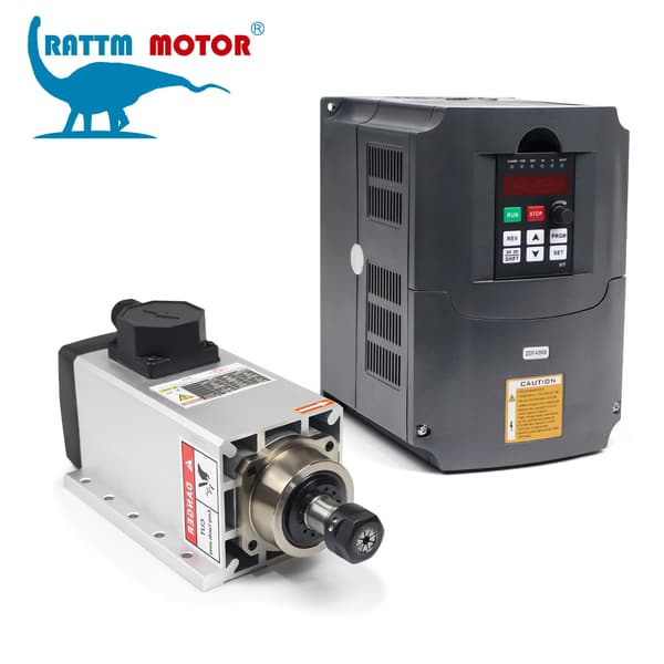 Spindelmotor, 3,5 kW effekt, luftkølet,TILFØJ VFD, 220V-b