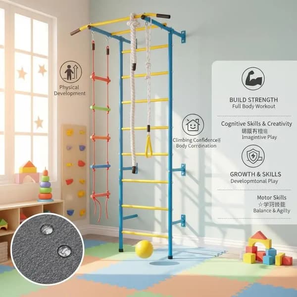 Klatrestativ, Styrketræning, Holdbart Design,MULTI
