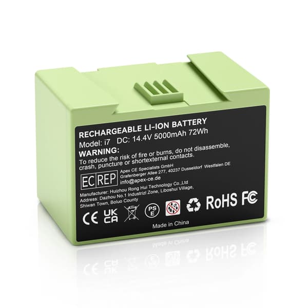 Batteribyte, 5000mAh kapacitet, uppladdningsbart, 1BAT