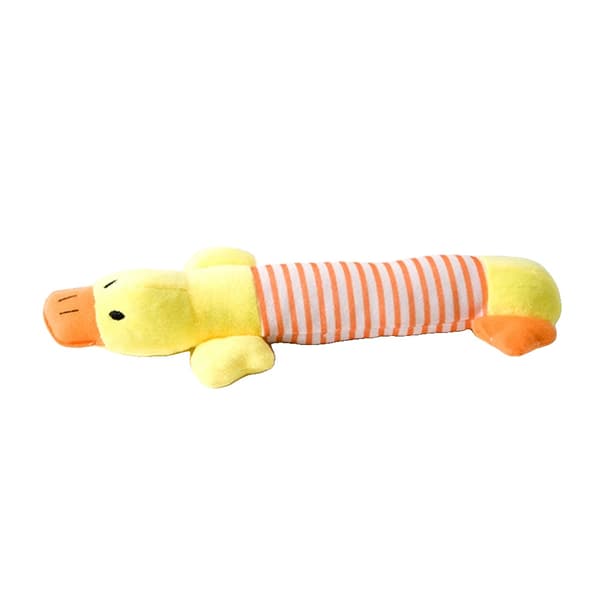 Hundelegetøj, Squeaky Lyd, Holdbart Fleece Materiale,Gul