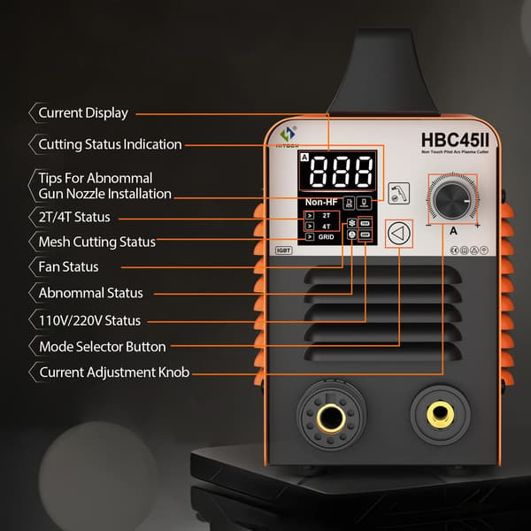Plasma Cutter, Dobbelt Spænding, Bærbart Design,EU stik, HBC45II