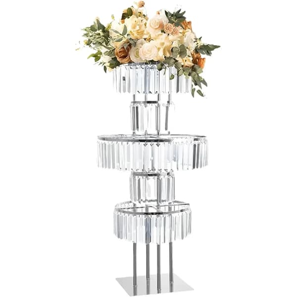 Blomsterstand, 5 niveauer, Elegant udstilling,Sølv