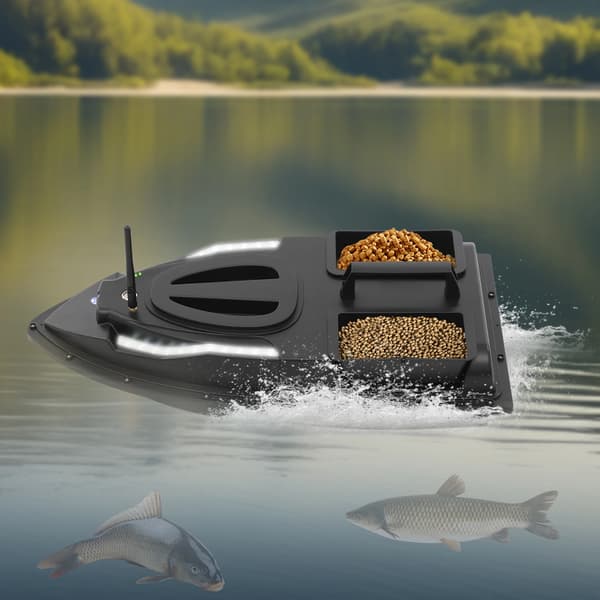 Fiskebåd, Fjernstyret, Dobbelt Agnboks,sort