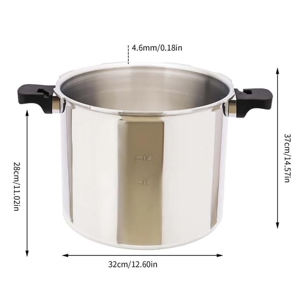 Tryckkokare, 22L kapacitet, säkra matlagningsfunktioner,Silver