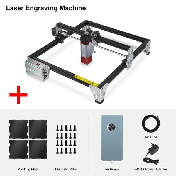 Lasergravering Maskine, 10W Effekt, Moduleret Design,EU stik, LT-K1-Mini-10W laser