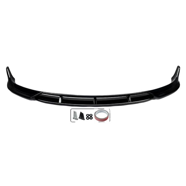 Front Splitter Bumper Lip, Passer til Tesla Model 3, ABS Plast Konstruktions,Glans Sort