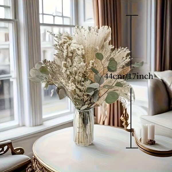 Bevarade Torkade Blommor, Elegant Bukett, Mångsidig Dekoration,A