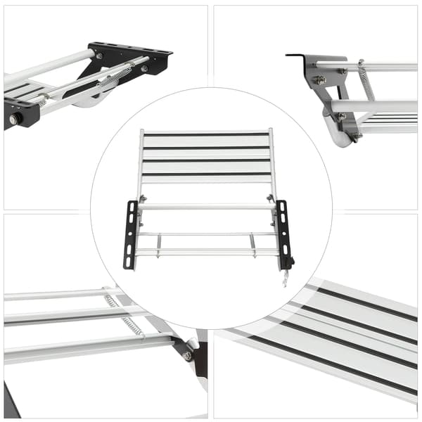RV Pedal, Holdbart Aluminiumlegering, Høj Belastningskapacitet,GRÅ