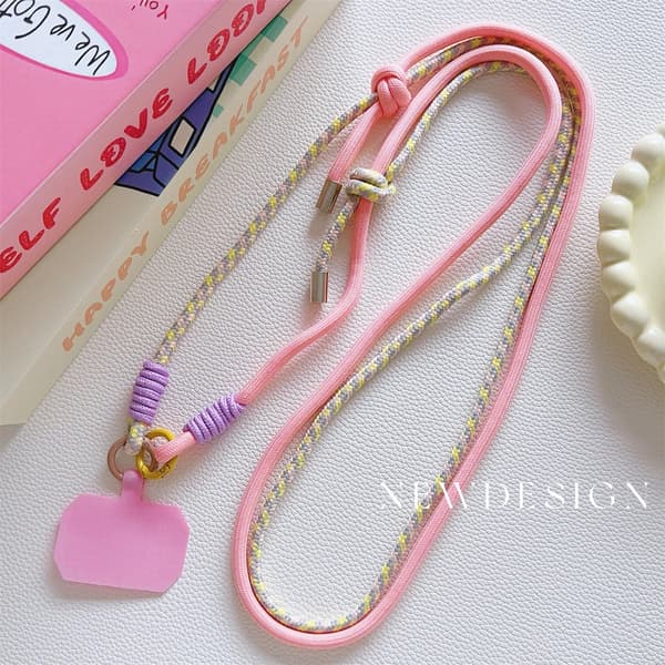 Crossbody Lanyard, Justerbar Længde, Stilfuldt Design,E, Polyester / Nylon-c