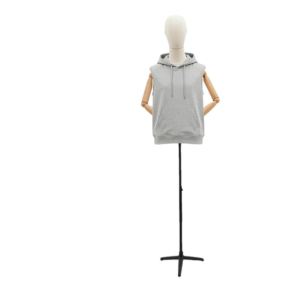 Mandlig Mannequin Udstillingsstand, Justerbar Højde, Robust Design,Sort