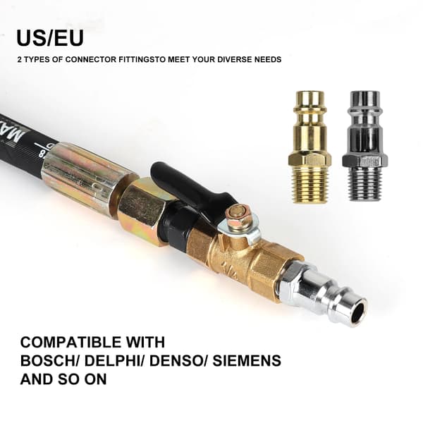 Dieselinjektorpuller, Pneumatisk drift, 19 adaptrar ingår,24pcs