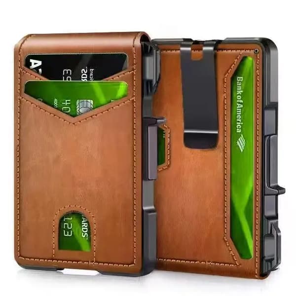 Plånbok, RFID-blockering, Slim Design, Apelsin