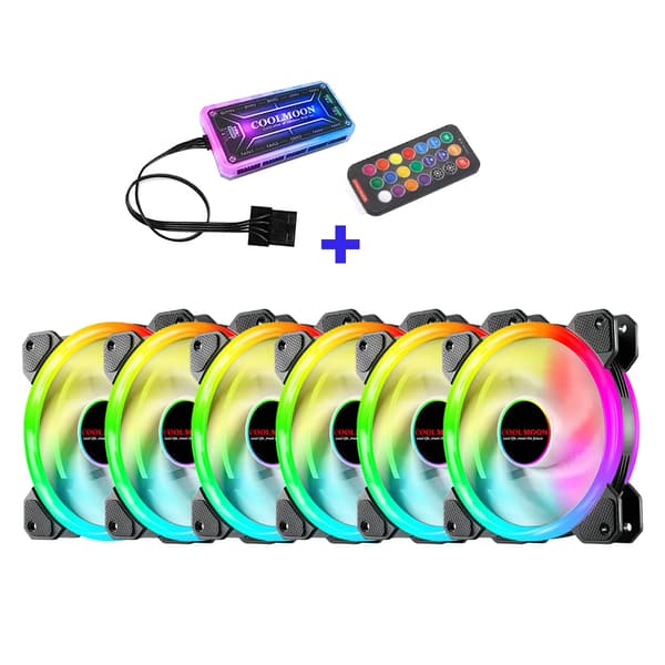 Computer kabinet blæser, RGB belysning, stille drift,RGB, som vist