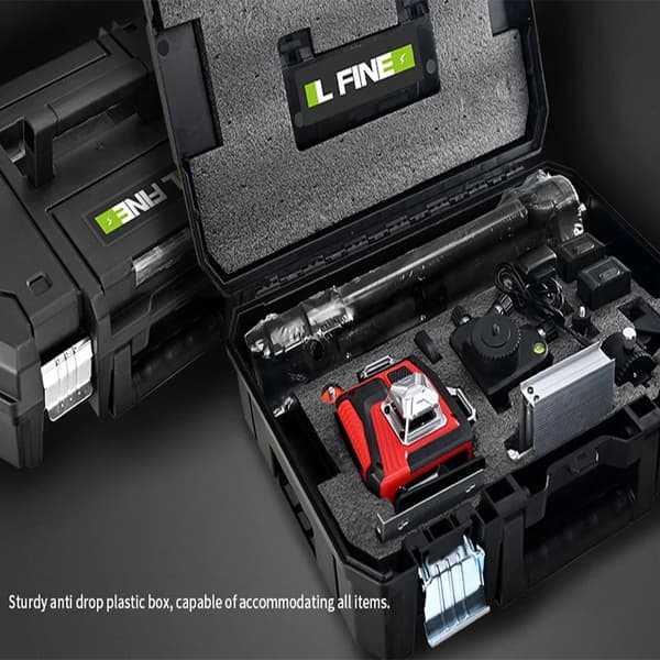 Laser level, self-leveling function, 360-degree visibility, No tripod