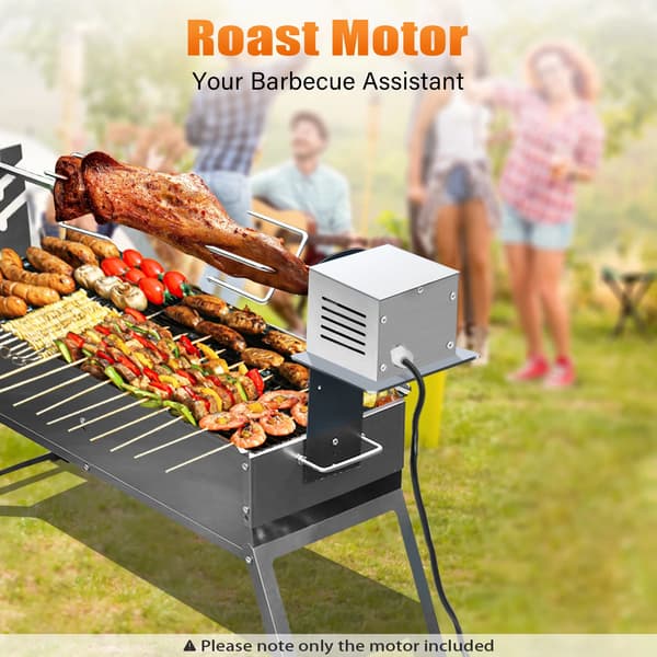 BBQ Rotisserie Motor, Rustfrit Stål, Nem Installation,EU-standard