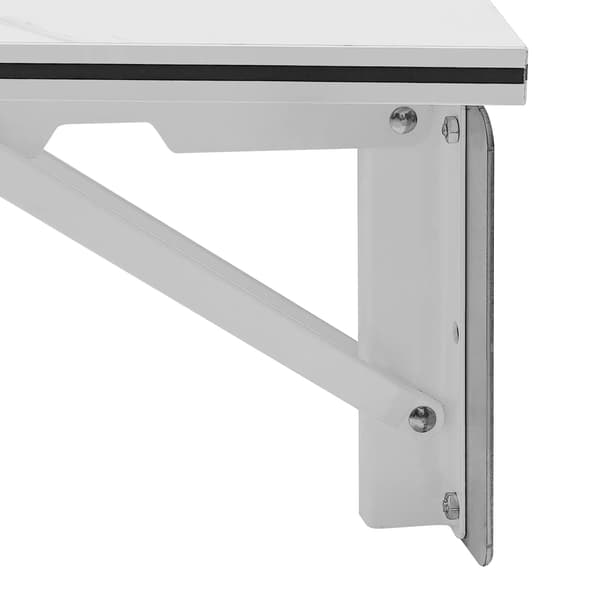 Väggmonterat skrivbord, platsbesparande, robust design,Vit