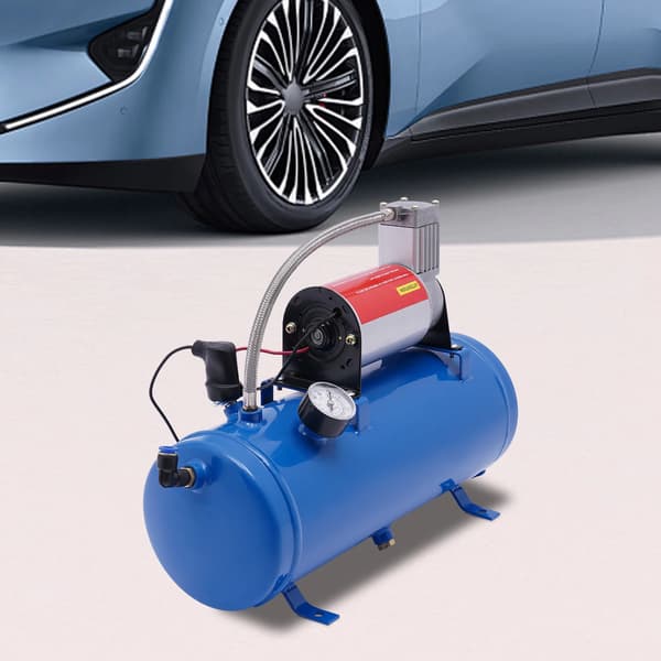Luftkompressor, 150 PSI, Automatisk På/Av-funktion,Blå