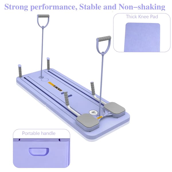 Pilatesbräda, Smart Rebound System, Bärbar Design,Lila
