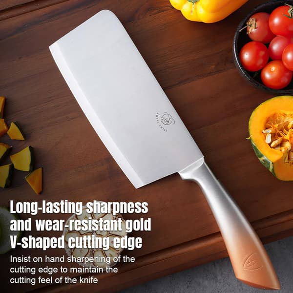 Kockknivset, Rostfritt Stål, Ergonomisk Design,Guld
