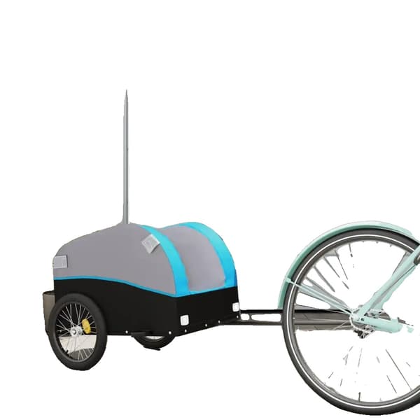 Cykeltrailer, 30 kg kapacitet, sammenfoldeligt design,hær grøn