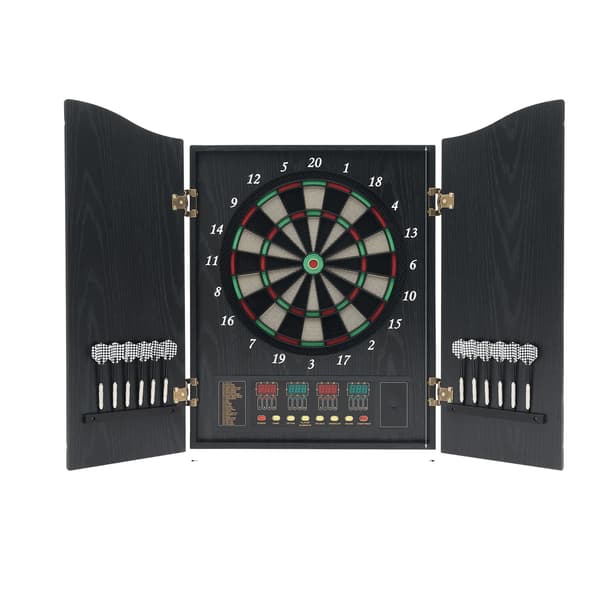 Elektronisk Dartskive, Væghængt, 243 Spilvariationer,sort