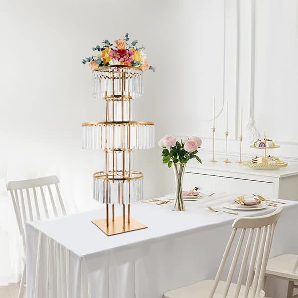 Blomsterställning, 5-nivåer Elegant Design, Lätt Montering,Guld