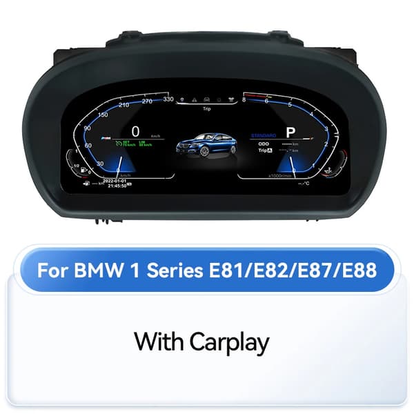 Digital Dashboard Display, LED Skærm, Tilpasseligt Brugergrænseflade,med Carplay