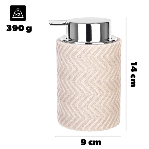 Tvålbehållare, Geometrisk Design, Hållbara Material,Beige