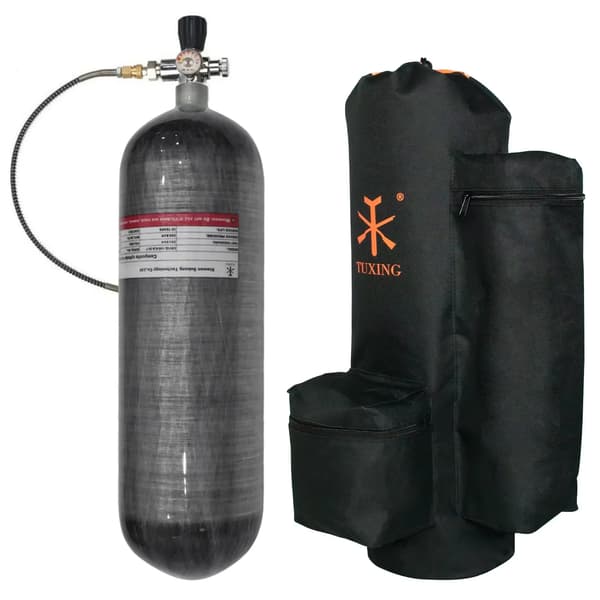 Cylinder, Kolfiber Material, Högtryckskapacitet,6.8L med påse VentilB