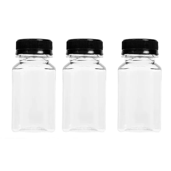 Förvaringsflaskor, Återanvändbar Plast, Skruvkapsyl,250ml-3PCS