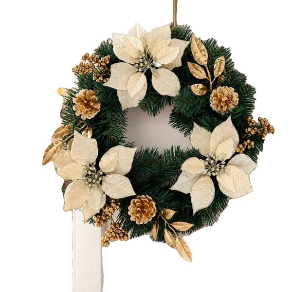 Julkrans, Elegant Design, Hållbara Material,Flerfärgad 40*8cm