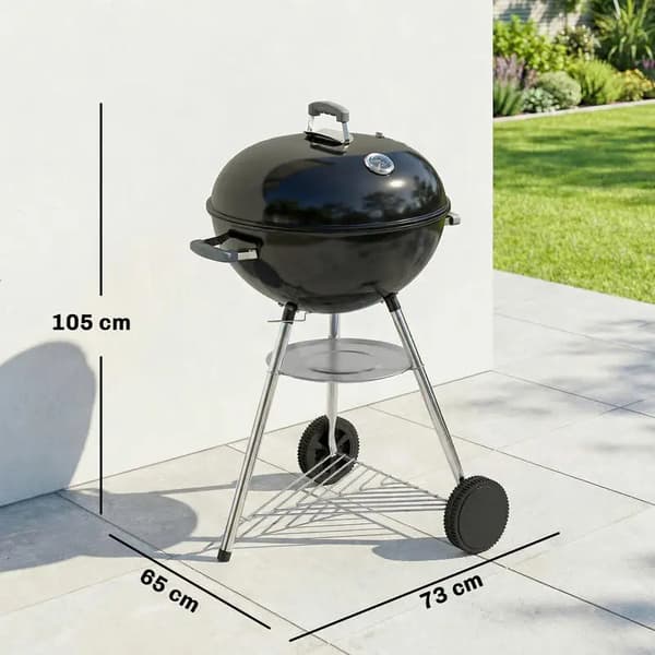 Kulgrill, Bærbar Design, Indbygget Termometer,T1005-01-11063