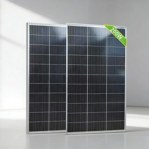 Solpanel, Härdat Glas, Vattentålig Design,2Pcs 100W Panel