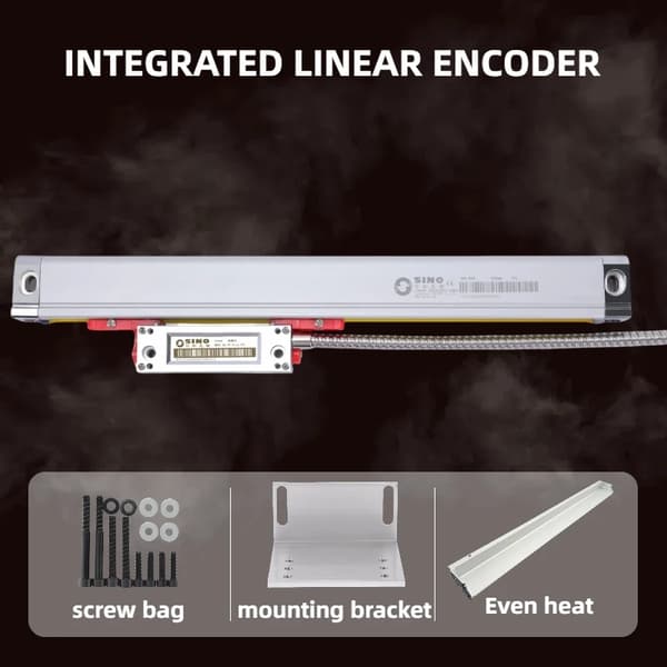 Lineær optisk encoder skala, høj præcision, holdbar konstruktion,Opløsning 5um-a, 170mm Rejse-a