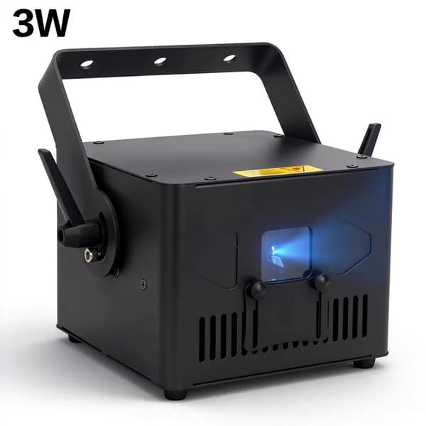Laserprojektor, Bluetooth-kontroll, fullspektrumfärg,3000mW, EU-plugg