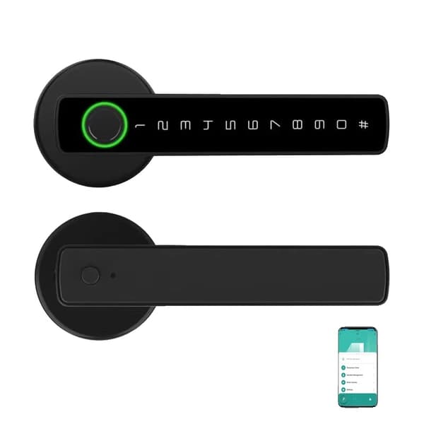 Fingeravtrycksdörrlås, Biometrisk Åtkomst, Smartphonekontroll,Bluetooth Tuya