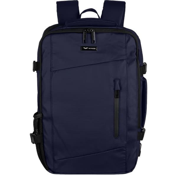 Ryggsäck, USB-laddningsport, Unisexdesign,Blå